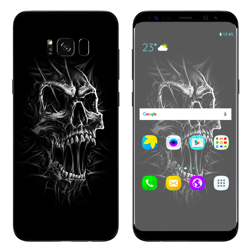  Skull Evil Stretch Slash Screaming Samsung Galaxy S8 Skin