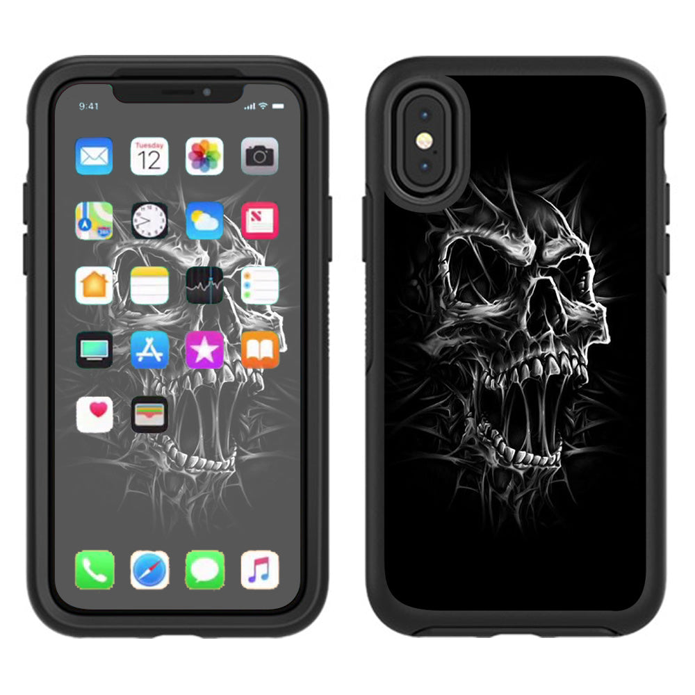  Skull Evil Stretch Slash Screaming Otterbox Defender Apple iPhone X Skin