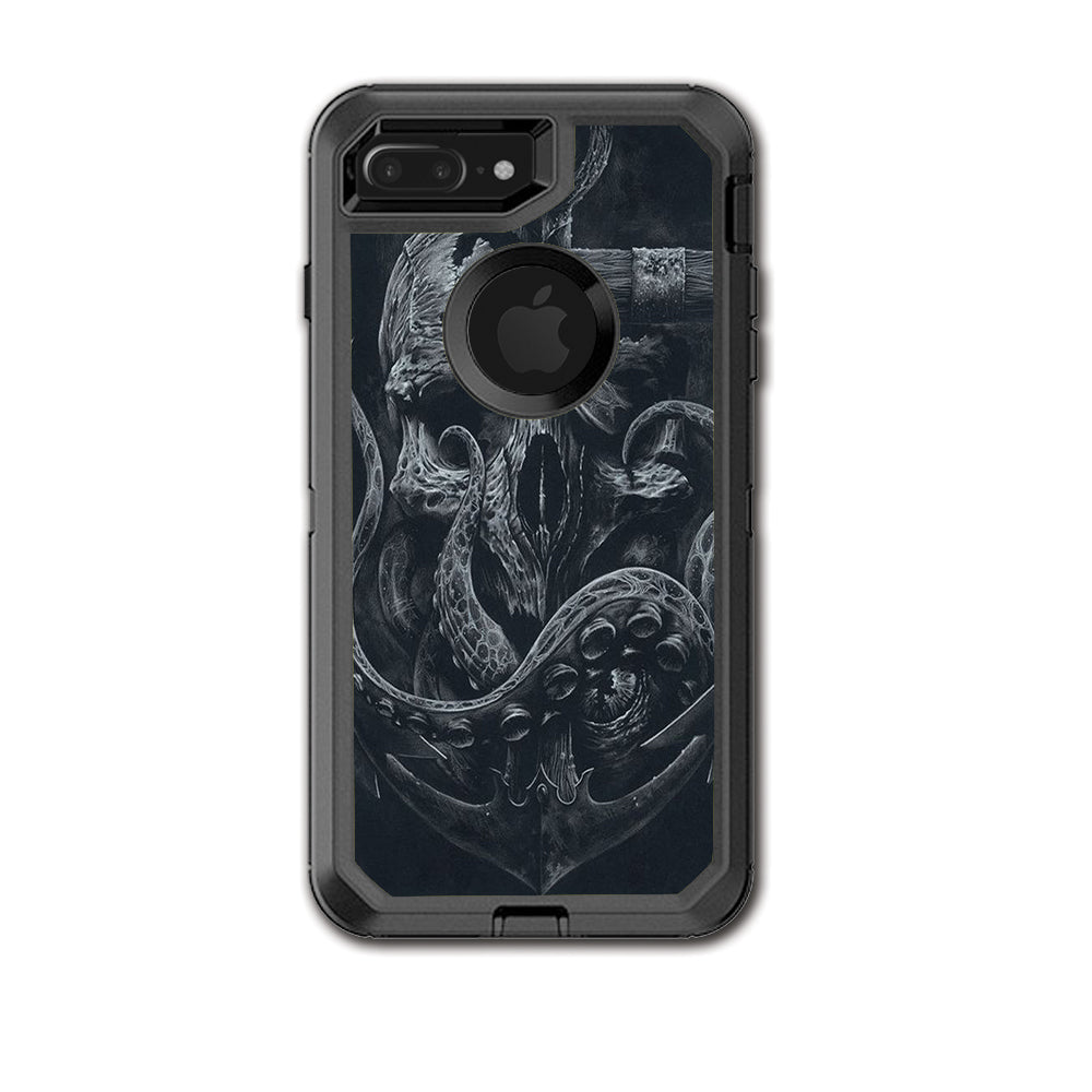  Skull Anchor Octopus Under Sea Otterbox Defender iPhone 7+ Plus or iPhone 8+ Plus Skin