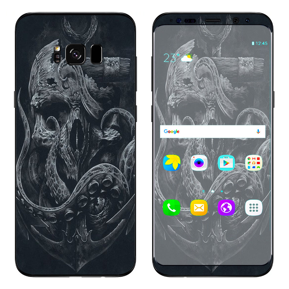  Skull Anchor Octopus Under Sea Samsung Galaxy S8 Plus Skin