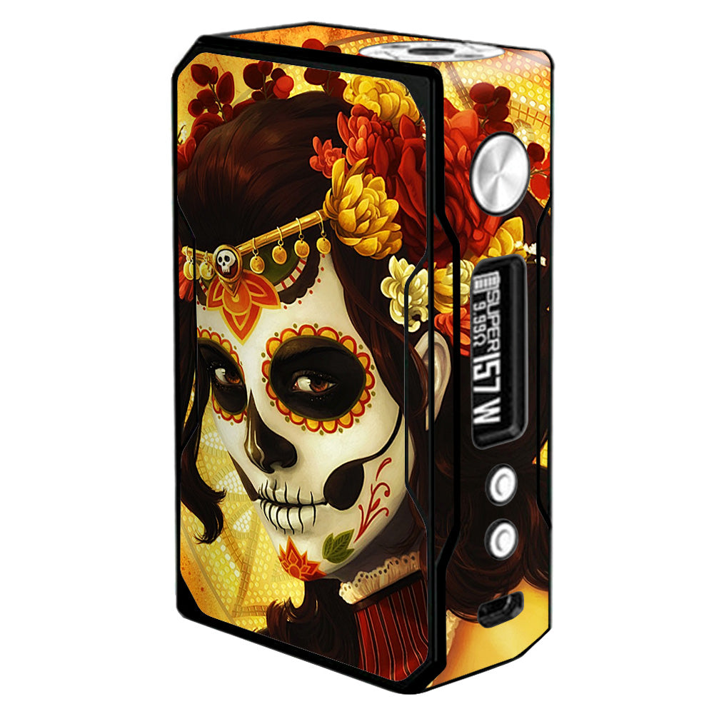 Skins Decals for Voopoo Drag 157W Vape Mod / Skull Girl Dia de Los Muertos Paint itsaskin.com Skins Decals for Voopoo Drag 157W Vape Mod / Skull Girl Dia de Los Muertos Paint itsaskin.com