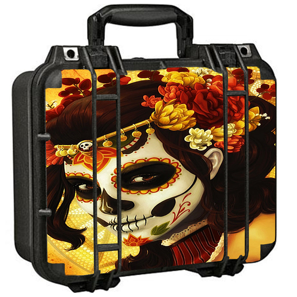  Skull Girl Dia De Los Muertos Paint Pelican Case 1400 Skin