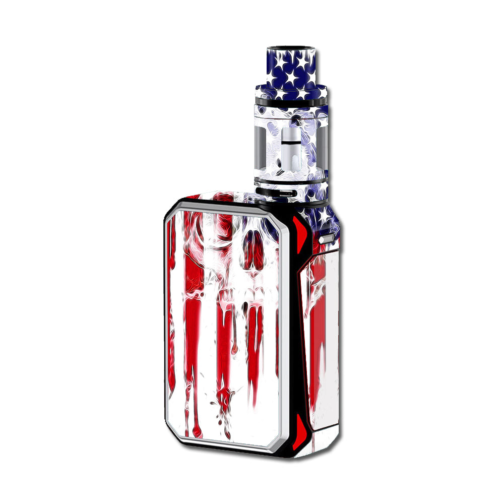  U.S.A. Flag Skull Drip Smok G-Priv 220W Skin
