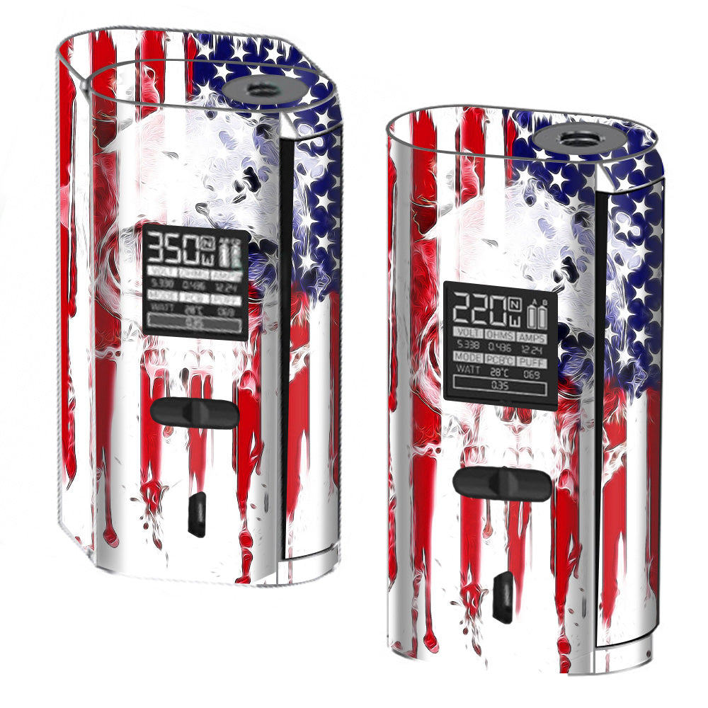  U.S.A. Flag Skull Drip Smok GX2/4 350w Skin