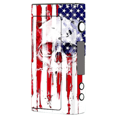  U.S.A. Flag Skull Drip Sigelei Fuchai 200W Skin