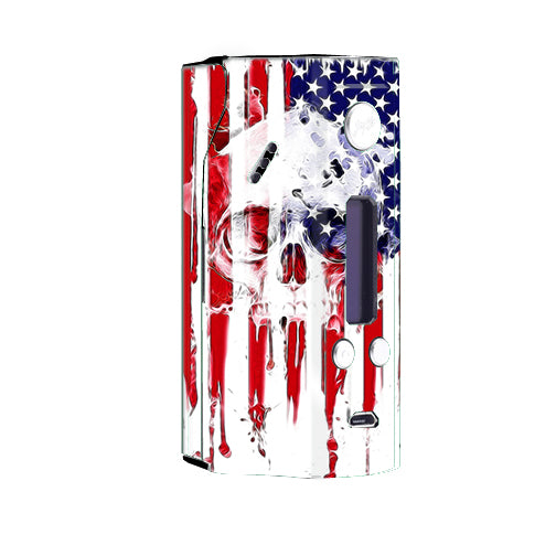  U.S.A. Flag Skull Drip Wismec Reuleaux RX200  Skin