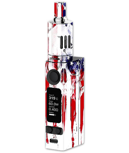  U.S.A. Flag Skull Drip Joyetech Evic VTC Mini Skin