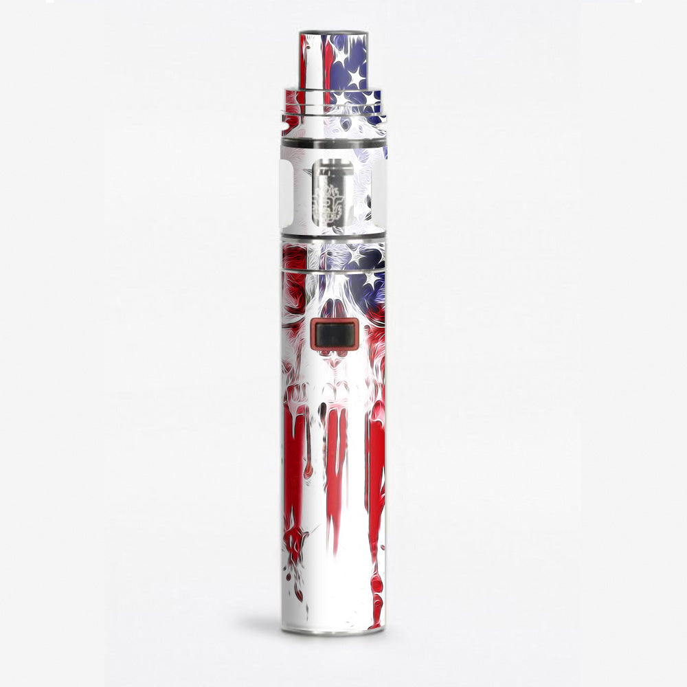  U.S.A. Flag Skull Drip Smok Stick X8 Skin