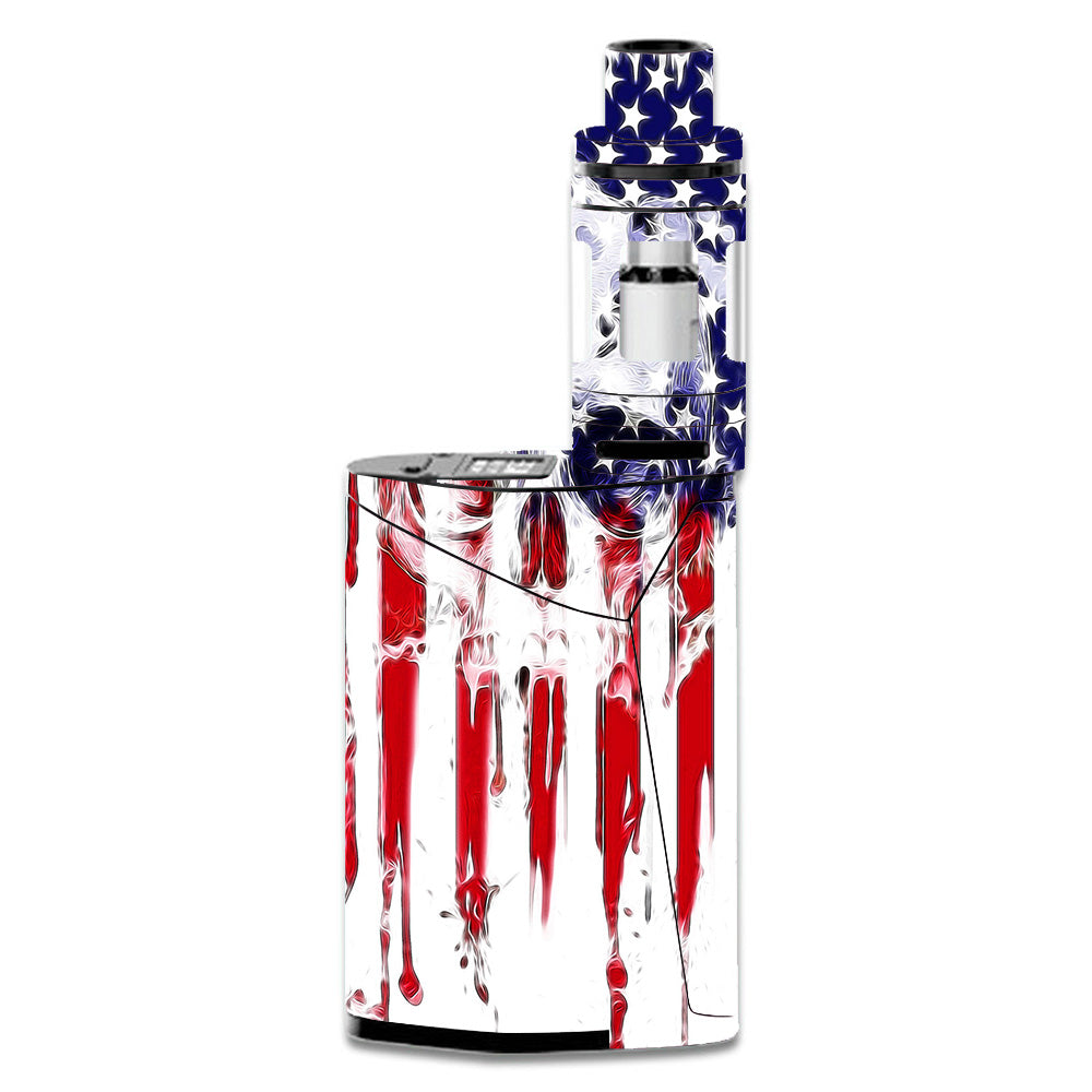  U.S.A. Flag Skull Drip Smok GX350 Skin