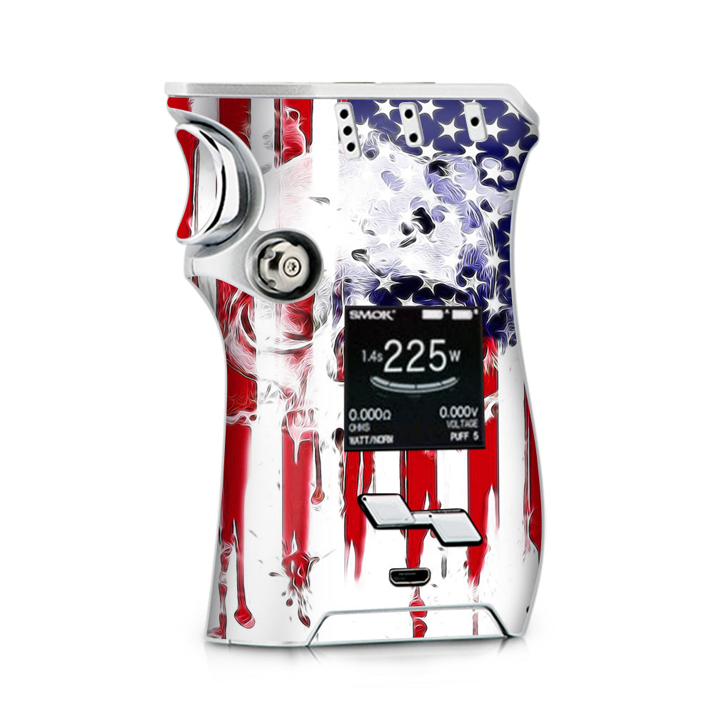  U.S.A. Flag Skull Drip Smok Mag kit Skin