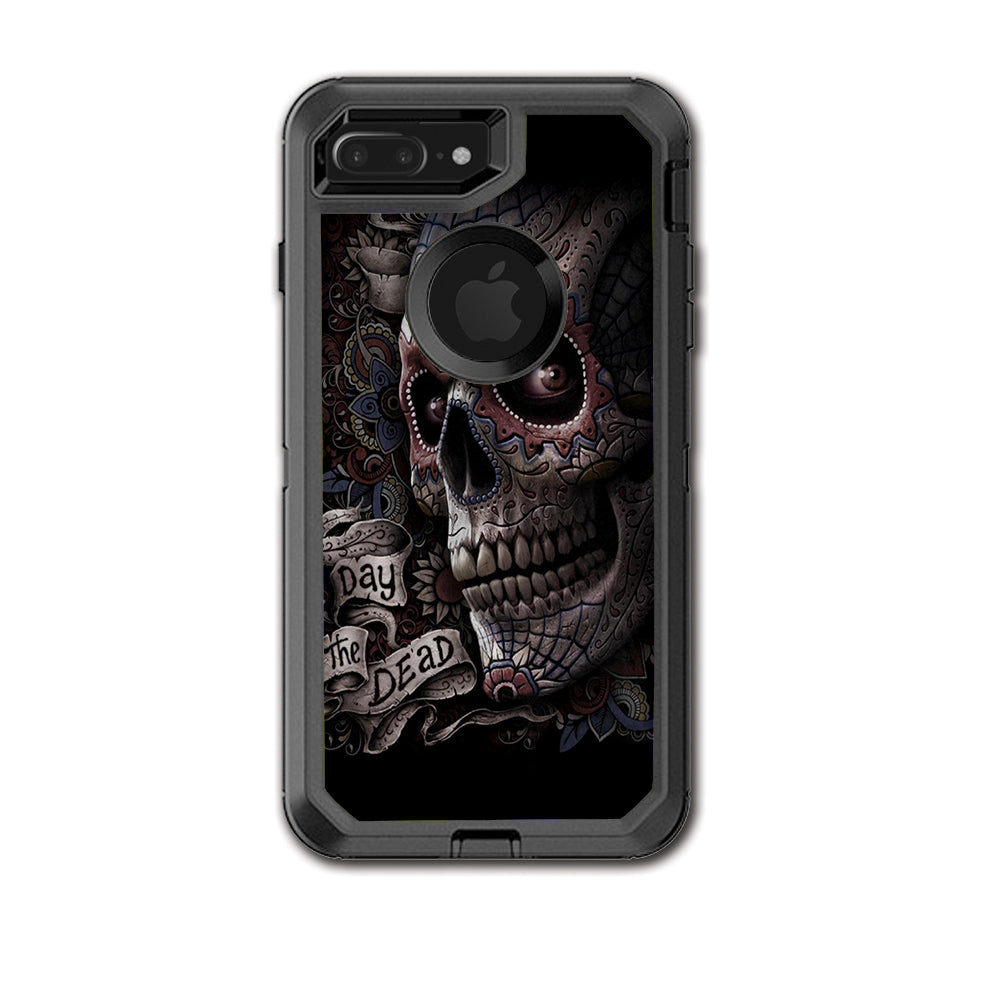  Day Of The Dead Skull Otterbox Defender iPhone 7+ Plus or iPhone 8+ Plus Skin