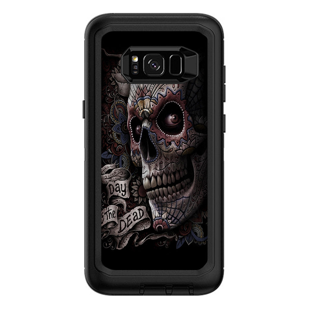  Day Of The Dead Skull Otterbox Defender Samsung Galaxy S8 Plus Skin