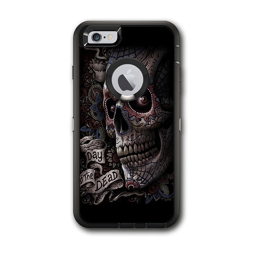  Day Of The Dead Skull Otterbox Defender iPhone 6 PLUS Skin