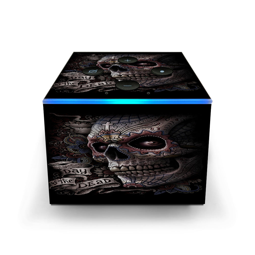  Day Of The Dead Skull Amazon Fire TV Cube Skin