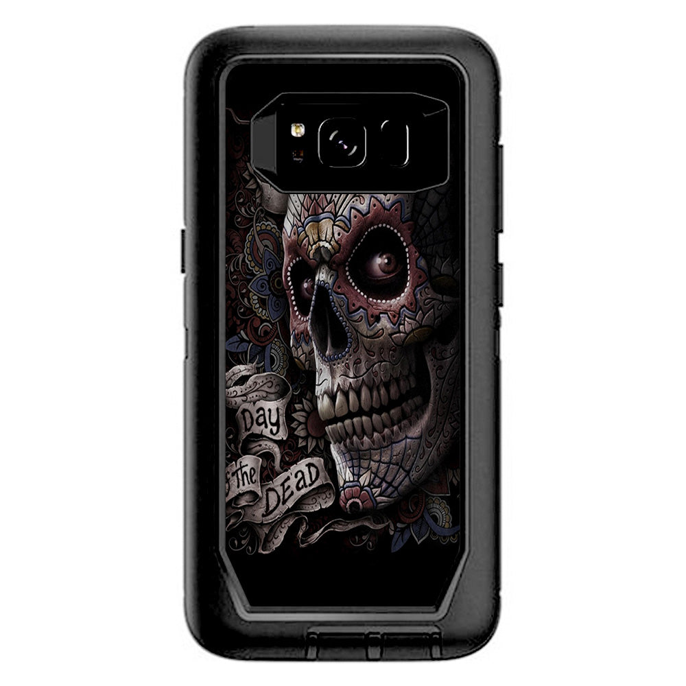  Day Of The Dead Skull Otterbox Defender Samsung Galaxy S8 Skin
