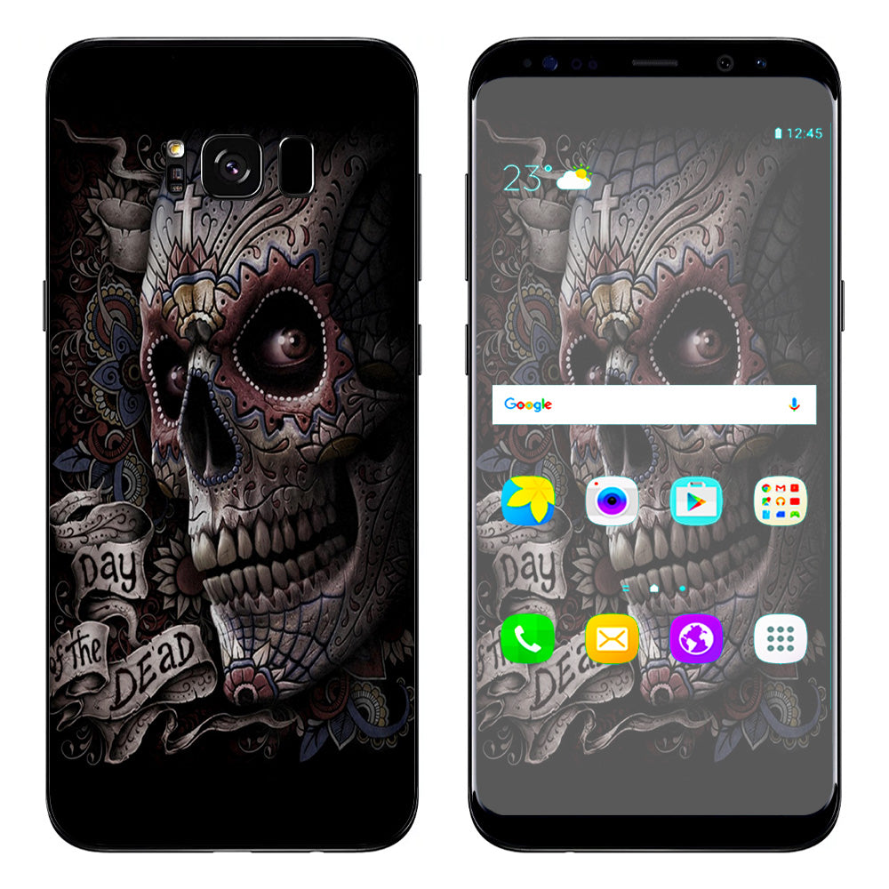  Day Of The Dead Skull Samsung Galaxy S8 Plus Skin