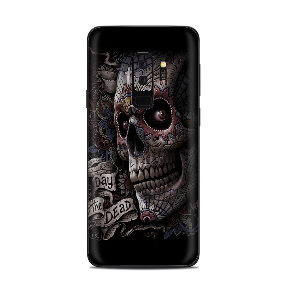  Day Of The Dead Skull Samsung Galaxy S9 Plus Skin