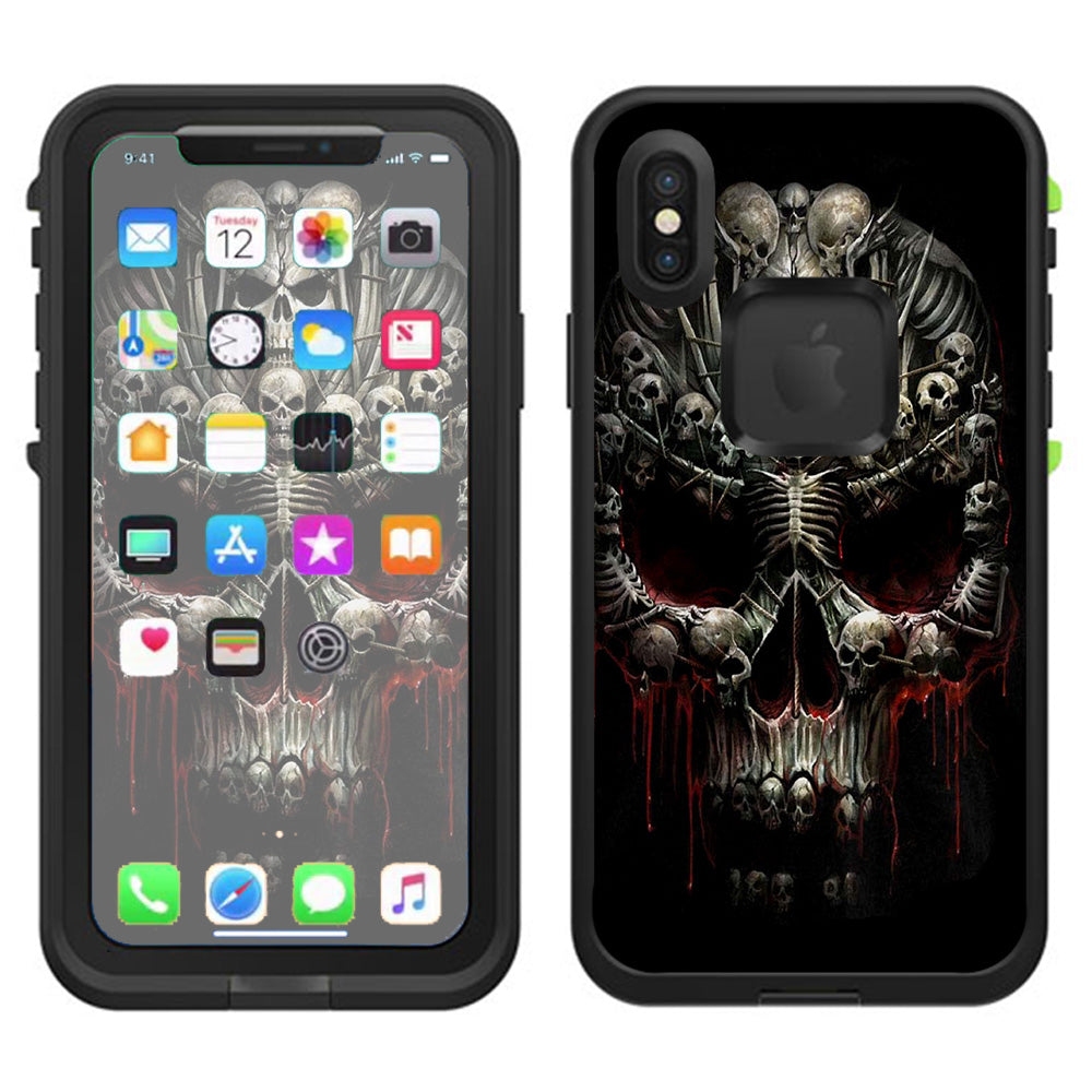  Skulls Inside Skulls Art  Lifeproof Fre Case iPhone X Skin