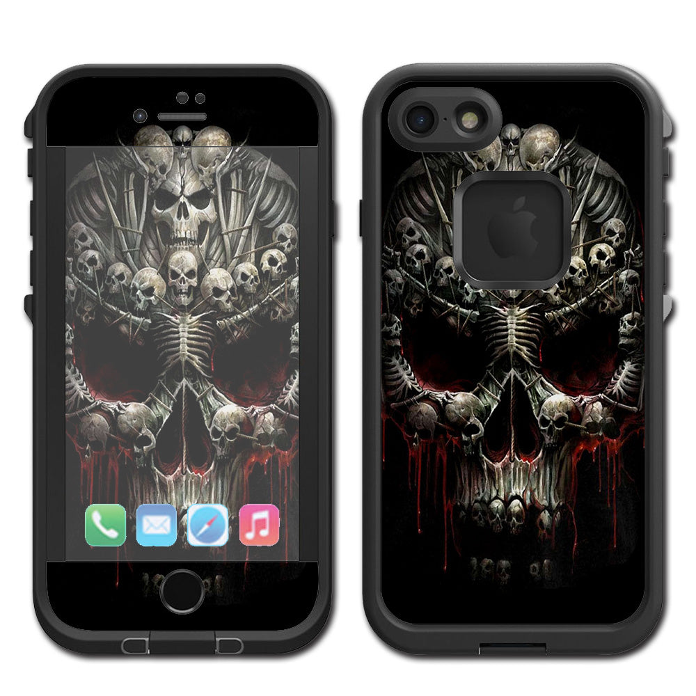  Skulls Inside Skulls Art Lifeproof Fre iPhone 7 or iPhone 8 Skin