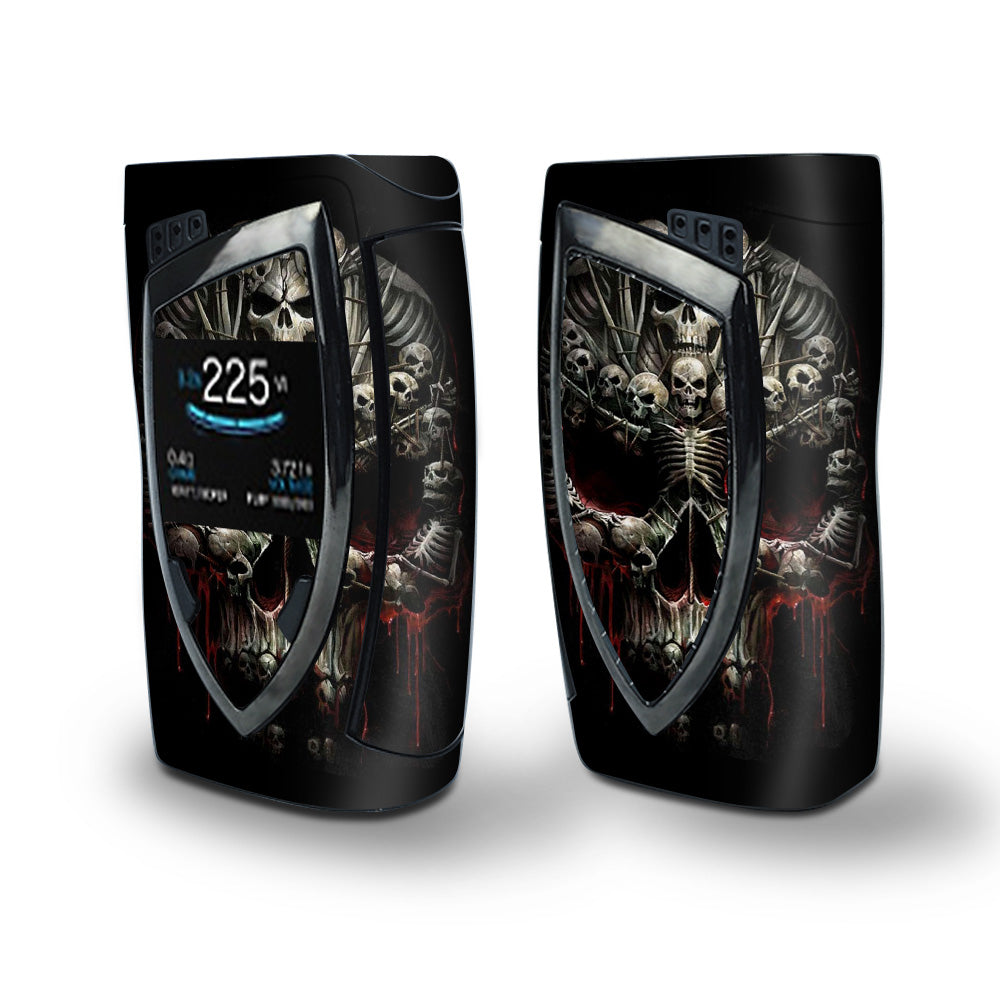 Skin Decal Vinyl Wrap for Smok Devilkin Kit 225w Vape (includes TFV12 Prince Tank Skins) skins cover/ Skulls inside Skulls Art 