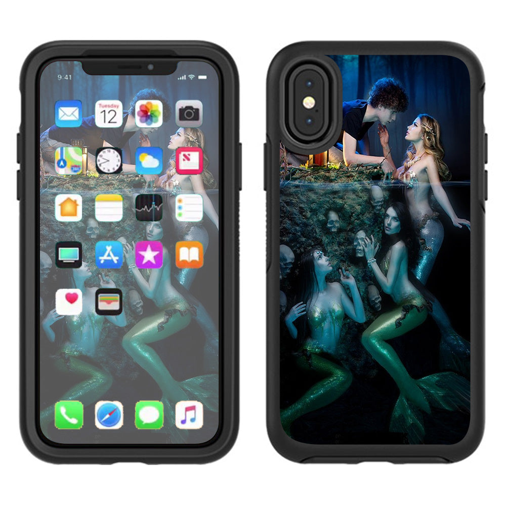  Sirens Mermaids Under Water  Otterbox Defender Apple iPhone X Skin