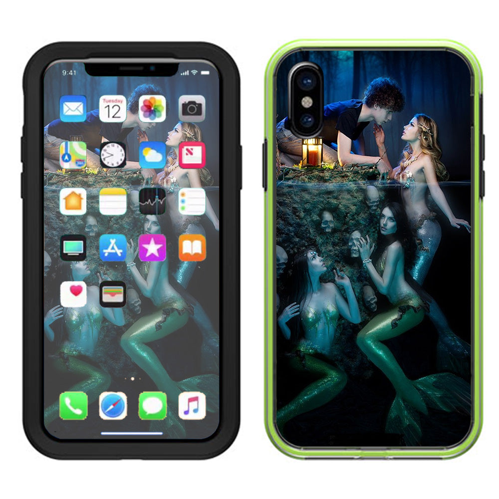  Sirens Mermaids Under Water  Lifeproof Slam Case iPhone X Skin