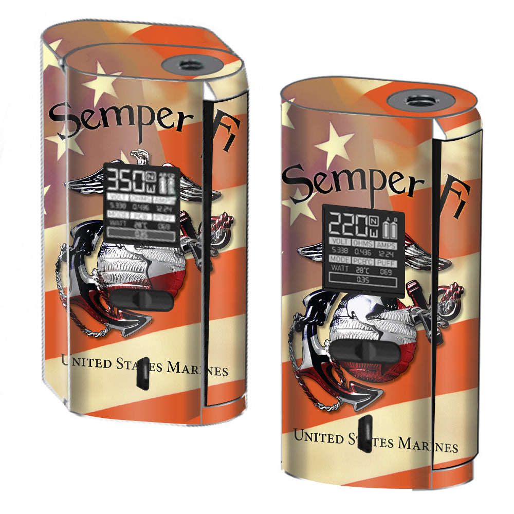  Semper Fi Usmc America Smok GX2/4 350w Skin