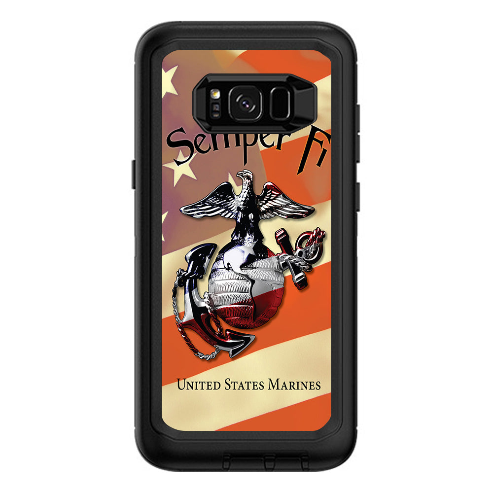  Semper Fi Usmc America Otterbox Defender Samsung Galaxy S8 Plus Skin