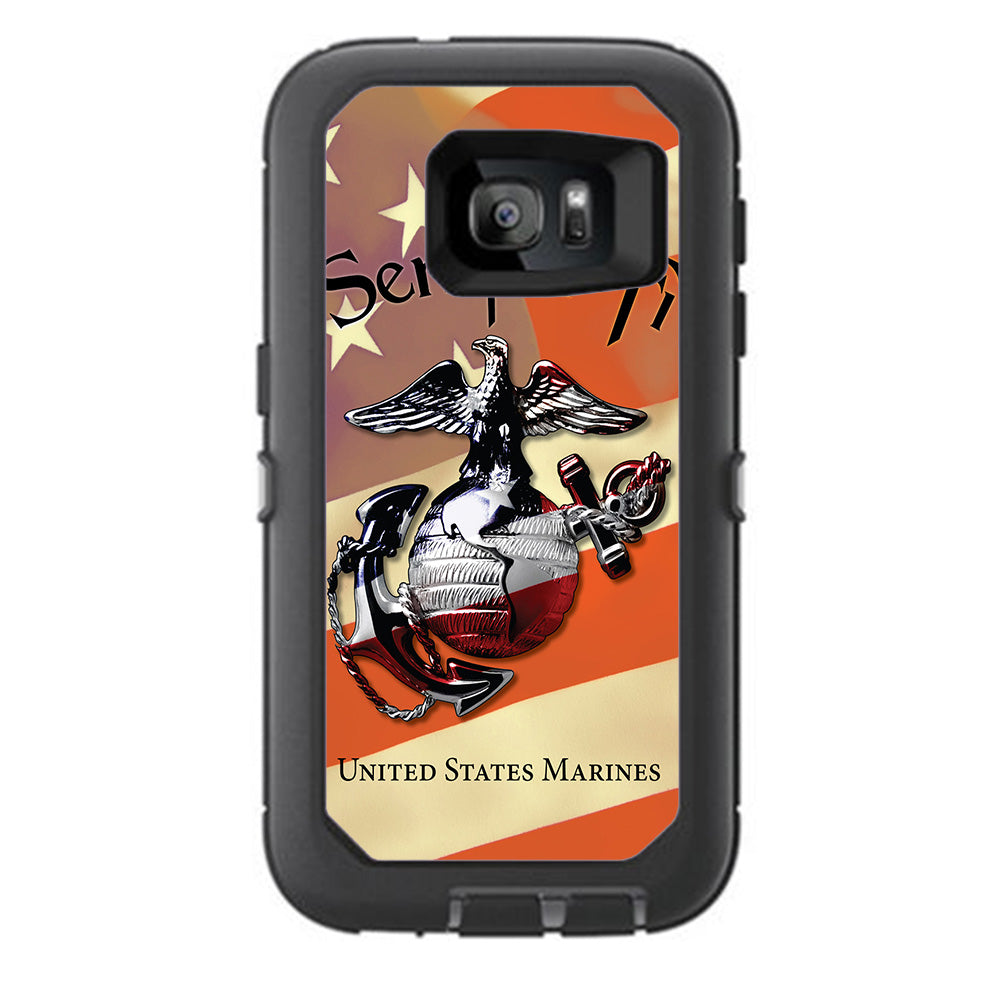  Semper Fi Usmc America Otterbox Defender Samsung Galaxy S7 Skin