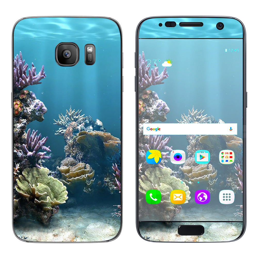  Under Water Coral Live Samsung Galaxy S7 Skin