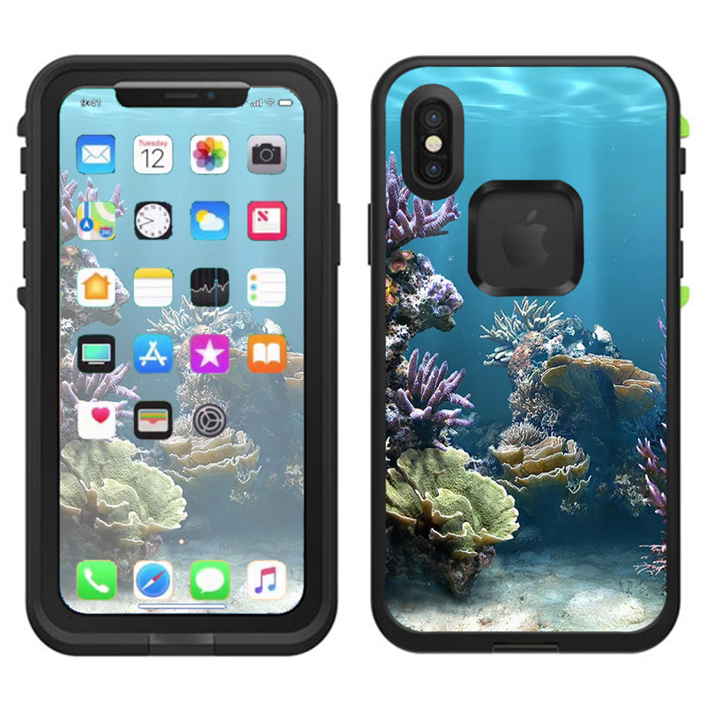  Under Water Coral Live Lifeproof Fre Case iPhone X Skin