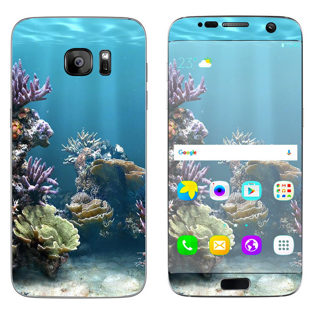  Under Water Coral Live Samsung Galaxy S7 Edge Skin