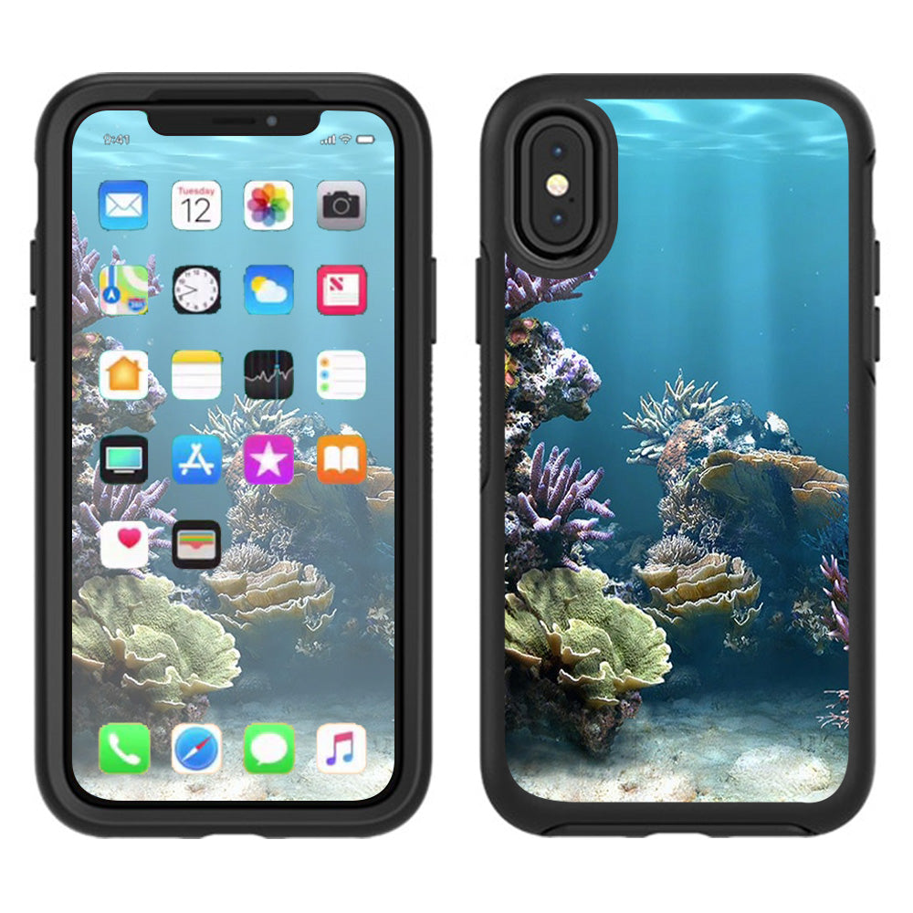  Under Water Coral Live Otterbox Defender Apple iPhone X Skin