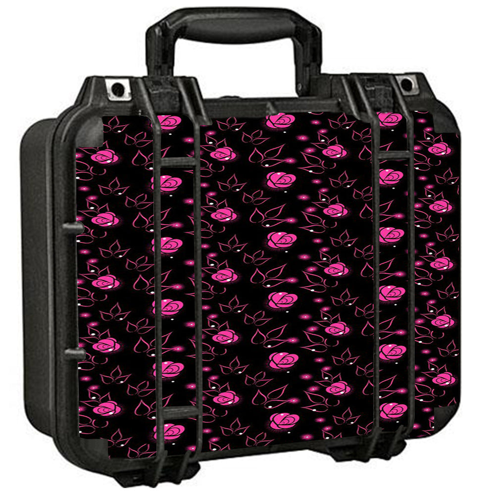  Pink Rose Pattern Pelican Case 1400 Skin