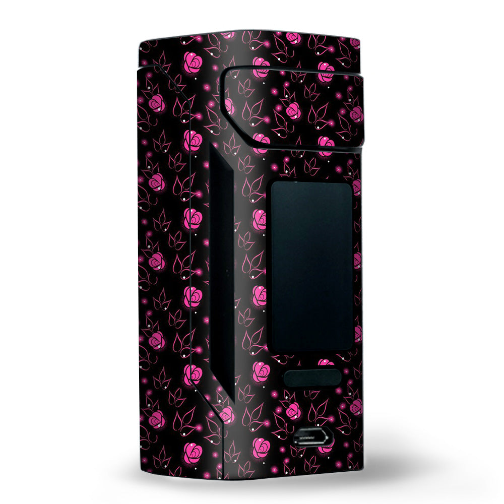  Pink Rose Pattern Wismec RX2 20700 Skin