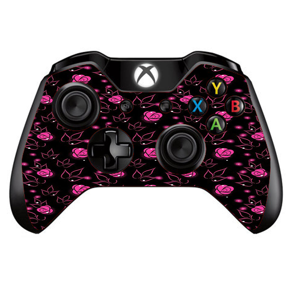  Pink Rose Pattern Microsoft Xbox One Controller Skin