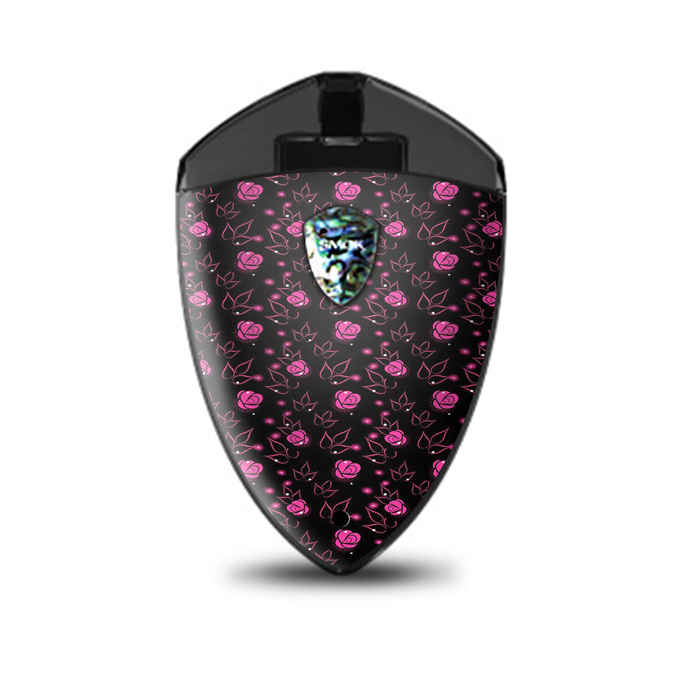  Pink Rose Pattern Smok Rolo Badge Skin