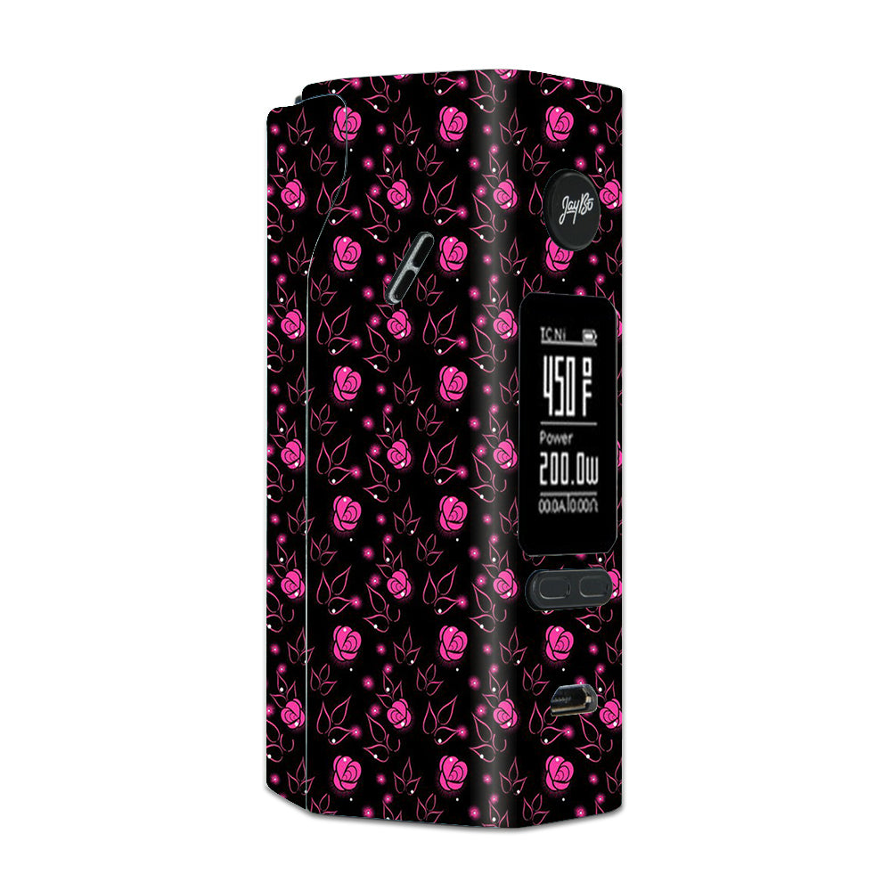  Pink Rose Pattern Wismec Reuleaux RX 2/3 combo kit Skin