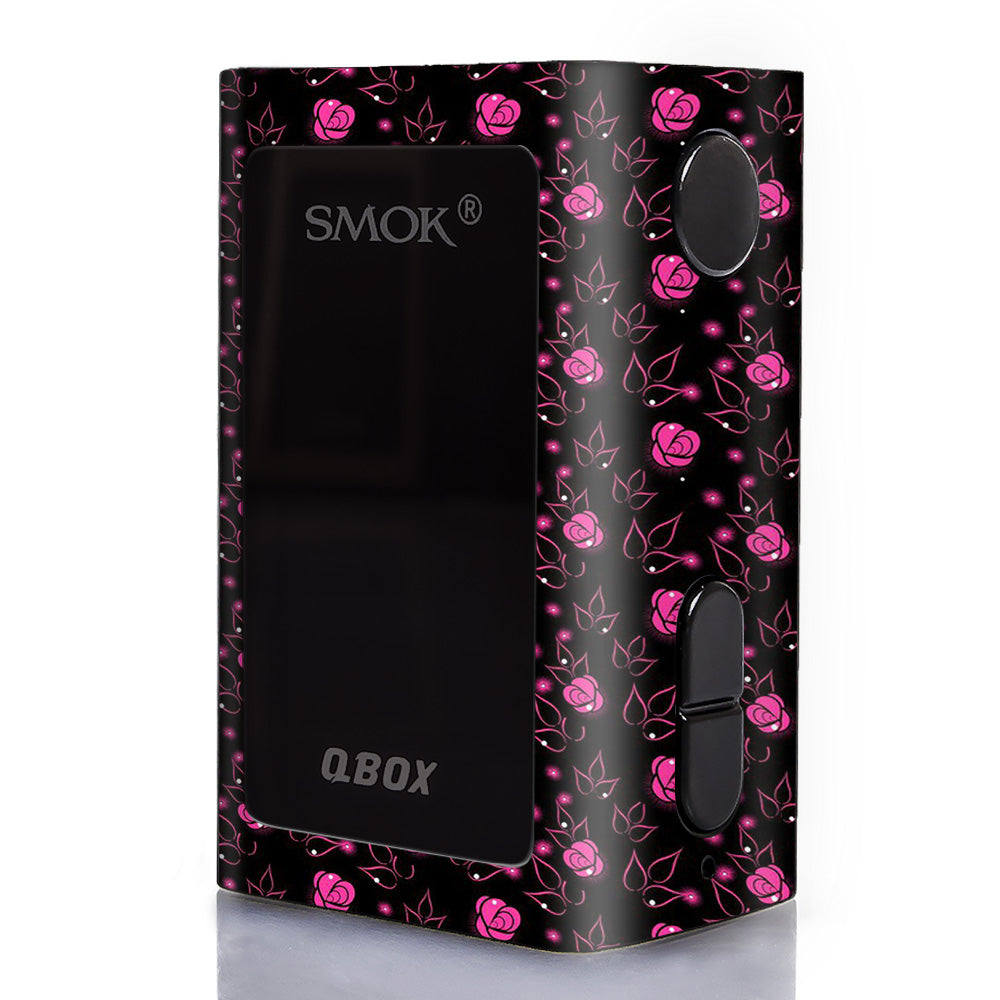  Pink Rose Pattern Smok Q-Box Skin