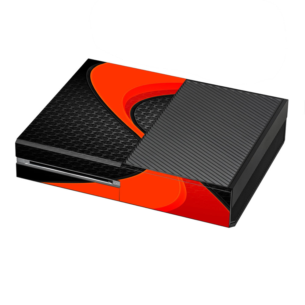  Red Twist Black Metallic Microsoft Xbox One Skin