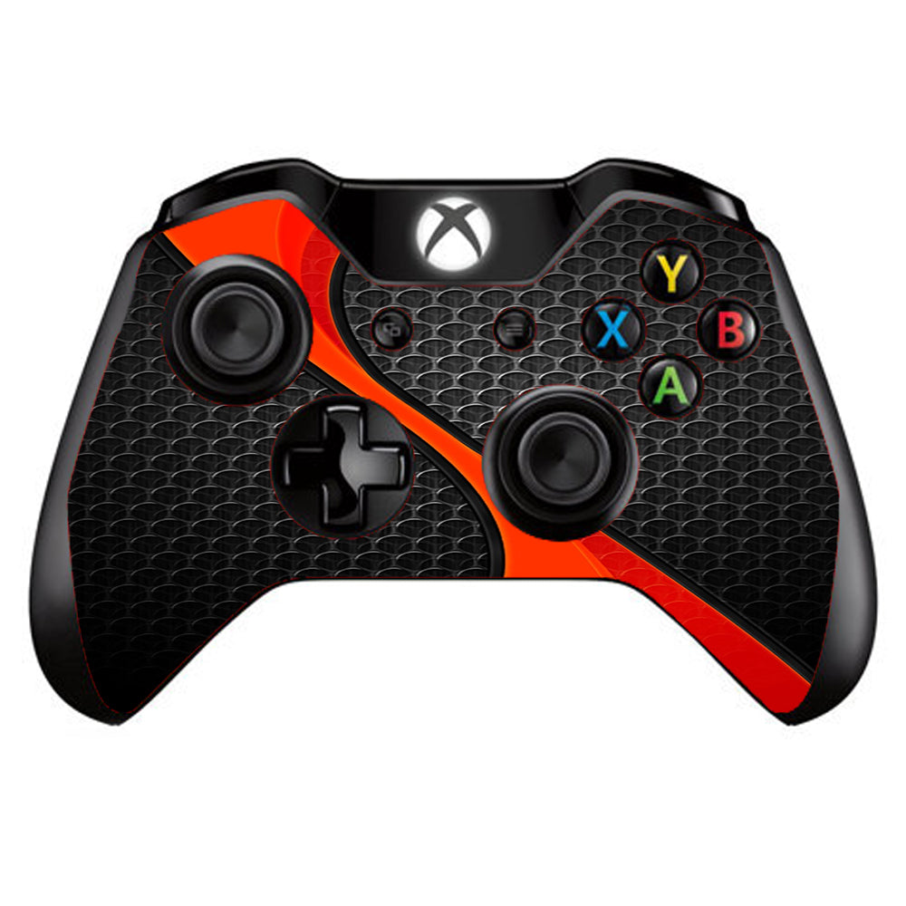  Red Twist Black Metallic Microsoft Xbox One Controller Skin