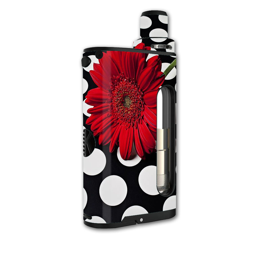  Red Flower On Polka Dots Kangertech Cupti Skin