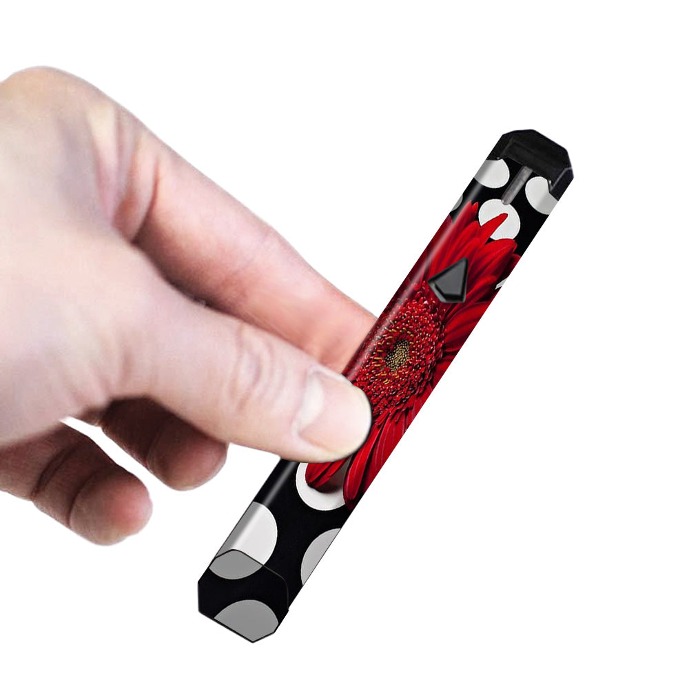  Red Flower On Polka Dots Limitless Pulse Ply Rock Skin
