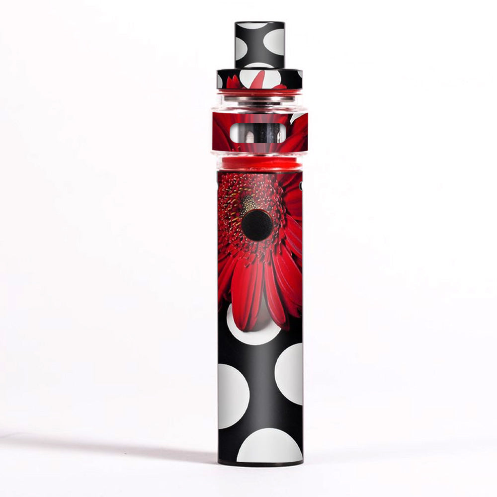  Red Flower On Polka Dots Smok Pen 22 Light Edition Skin