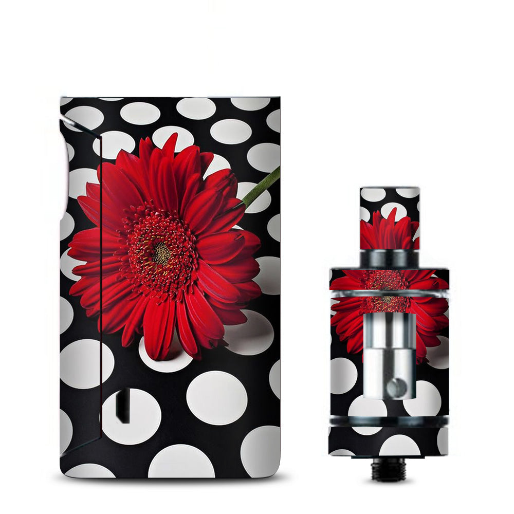  Red Flower On Polka Dots Vaporesso Drizzle Fit Skin