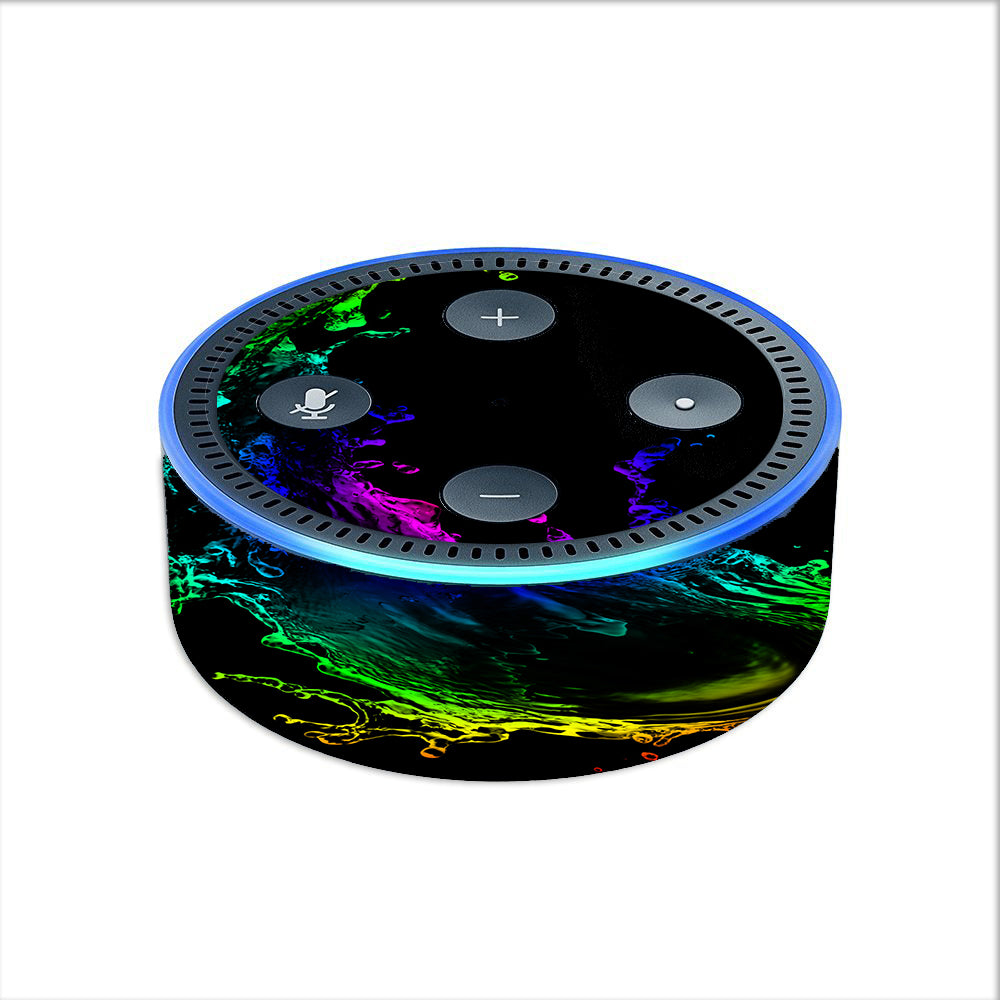 Rainbow Water Splash Amazon Echo Dot 2nd Gen Skin