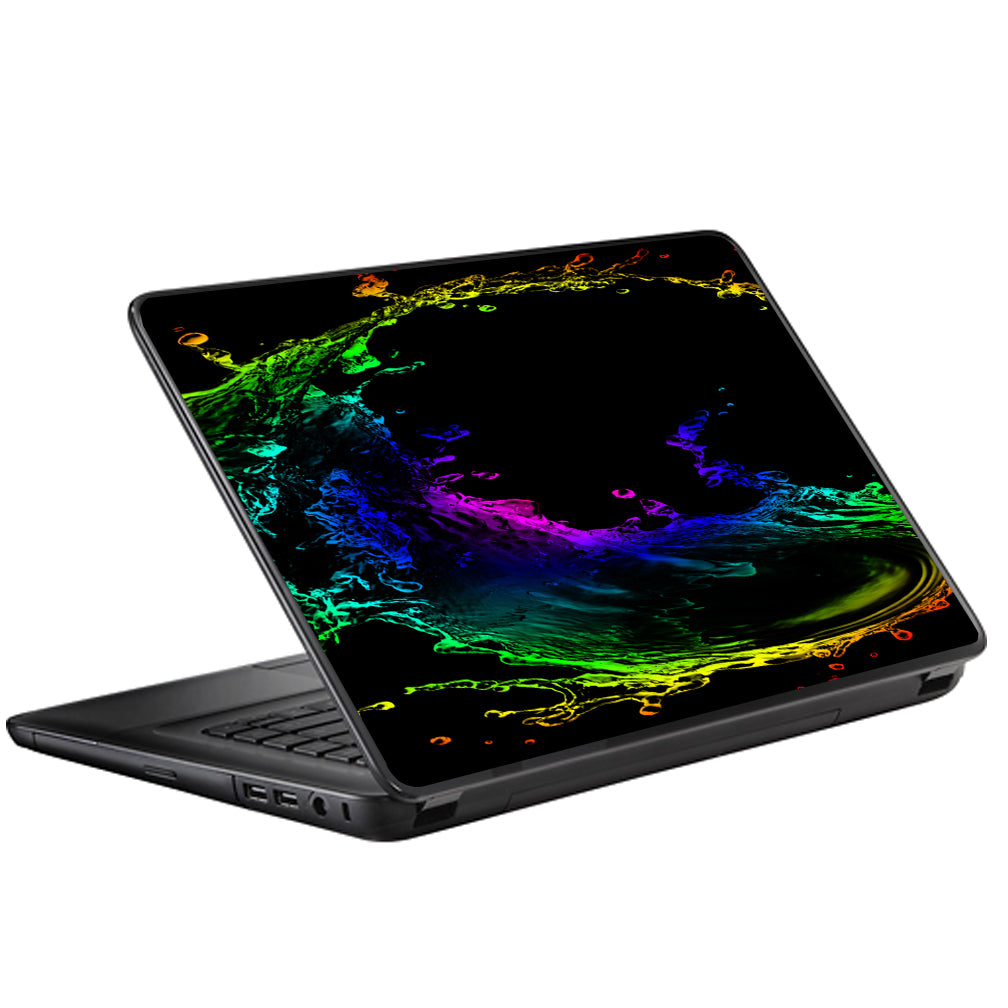  Rainbow Water Splash Universal 13 to 16 inch wide laptop Skin