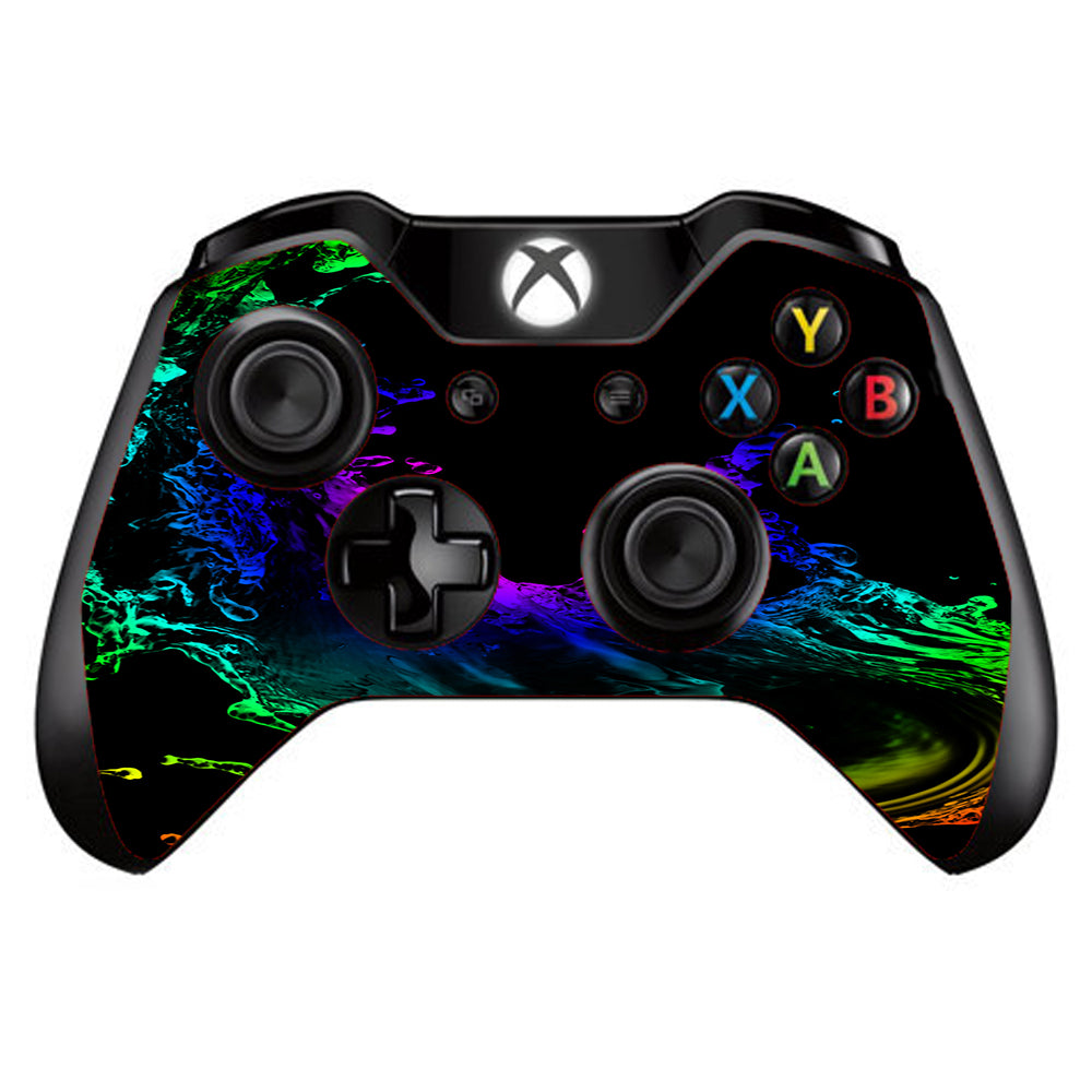  Rainbow Water Splash Microsoft Xbox One Controller Skin