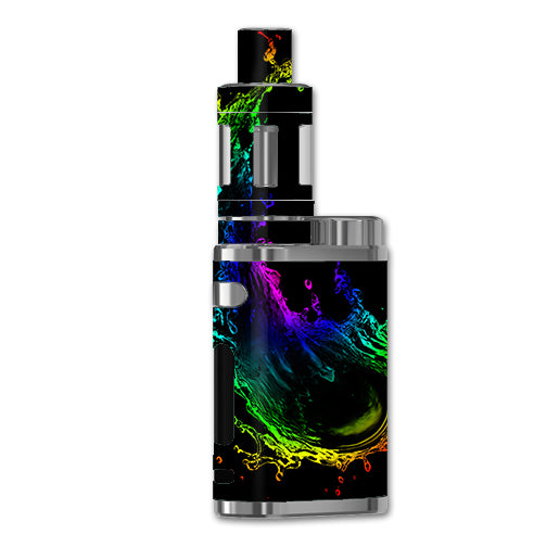 Skin Decal for Eleaf iStick 75w Vape Mod Box / Rainbow Water Splash   itsaskin.com