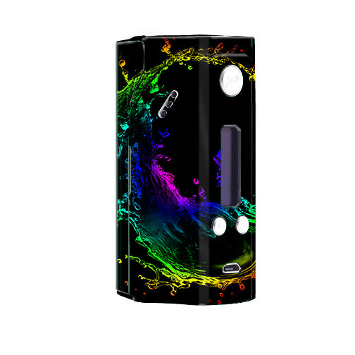  Rainbow Water Splash Wismec Reuleaux RX200  Skin